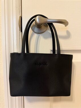 Esprit Black Mini Tote with Dual Top Handles